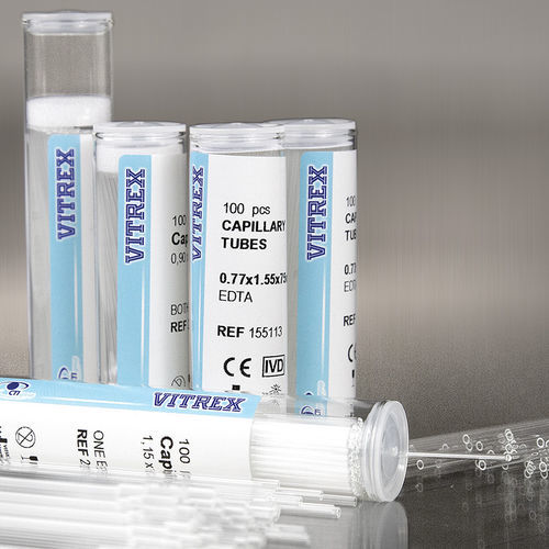 Tubo de extracción capilar - 21 series - Vitrex Medical A/S - para diagnóstico / para purificación de ADN / de laboratorio