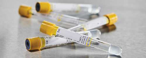 Tubo de extracción de microbiología - Vacusence+ - Vitrex Medical A/S - cilíndrico / de suero / de PET