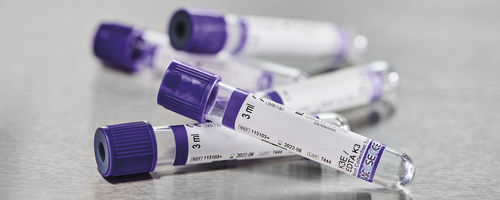 Tubo de extracción para análisis hematológico - Vacusence+ - Vitrex Medical A/S - cilíndrico / de sangre / de PET