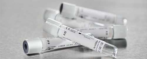Tubo de extracción de laboratorio - Vacusence+ - Vitrex Medical A/S - cilíndrico / de sangre / de orina