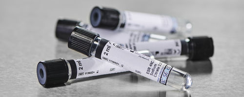 Tubo de extracción para el análisis de la sedimentación - Vacusence+ - Vitrex Medical A/S - cilíndrico / de sangre / de PET