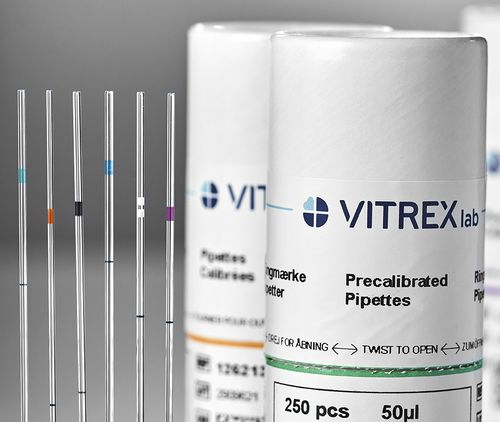 Pipeta manual - Precalibrated  - Vitrex Medical A/S - capilar / de volumen fijo
