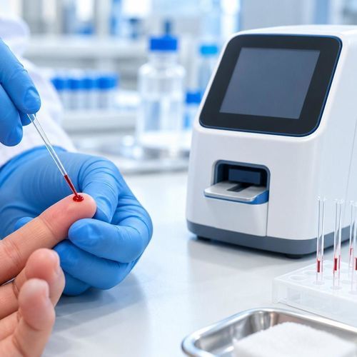 Tubo de extracción para análisis de los gases sanguíneos - Vitrex Medical A/S - para microhematocrito / cilíndrico / de sangre capilar
