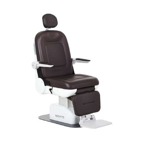Sillón de reconocimiento de oftalmología - RC-300 - Rodek - eléctrico / con reposapiernas / ergonómico
