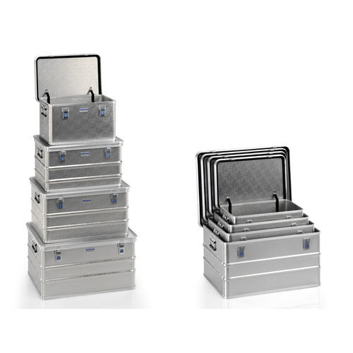 Contenedor para transporte - G®-PROFESSIONAL BOX Set A 1599 - Gmöhling Transportgeräte GmbH - de aluminio / apilable / seguro