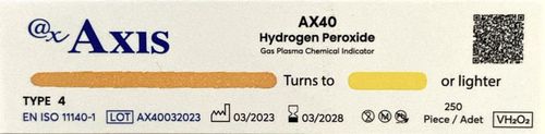 Bioindicador para la esterilización con peróxido de hidrógeno - AX40 - Axis - para la industria farmacéutica / para dispositivos médicos / de laboratorio