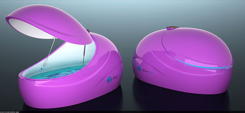 Cámara de aislamiento sensorial con lámparas de cromoterapia - Dreampod Mini - Dreampod - con altavoces de sonología
