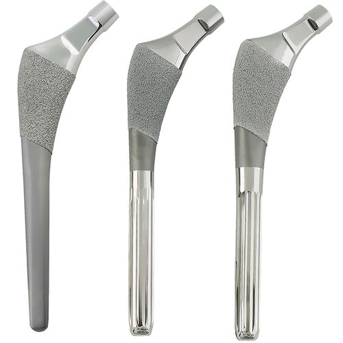 Vástago femoral cementado o no cementado - Novation®  - Exactech