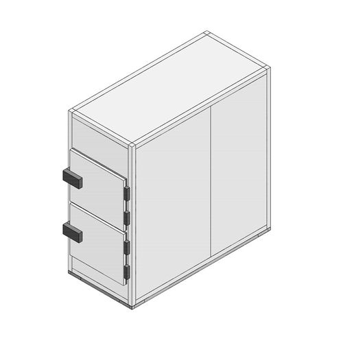 Cámara mortuoria para camillas mortuorias - MORG227 - FRIMA CONCEPT - 2 cuerpos / de carga frontal / para conservación temporal