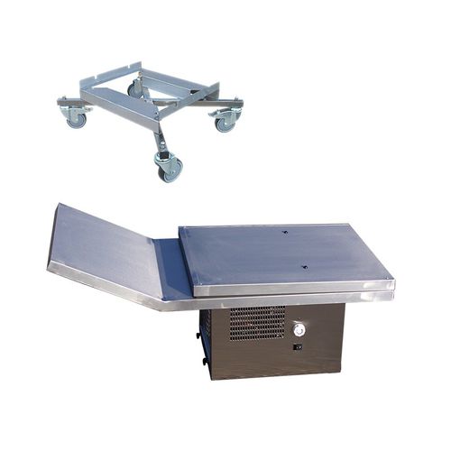 Mesa rectangular - TABL075 - FRIMA CONCEPT - con ruedas / refrigerada