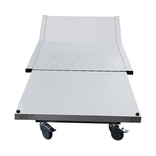 Mesa rectangular - TABL0 series - FRIMA CONCEPT - con ruedas / de acero inoxidable / refrigerada