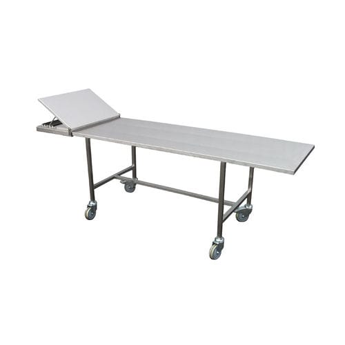 Mesa rectangular - TABL084 - FRIMA CONCEPT - con ruedas / basculante / de acero inoxidable