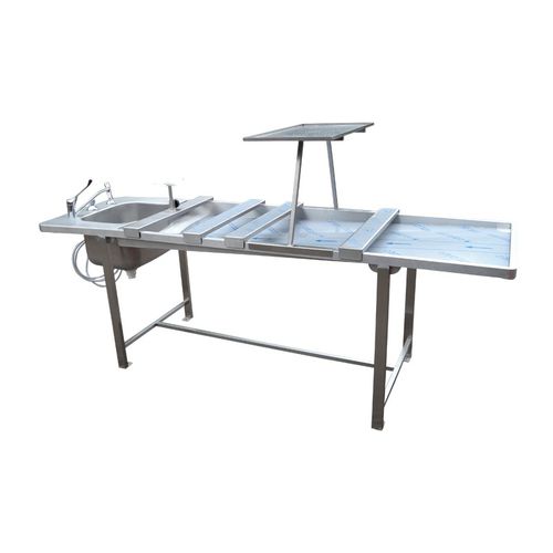 Mesa de autopsia de medicina legal - TABL002 - FRIMA CONCEPT - de lavado de cadáveres / fija / rectangular