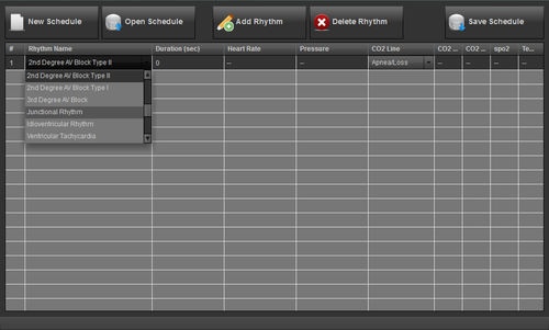 Software para la importación de ficheros - Schedule Saver  - DART Sim ECG Simulator - para comunicación / médico / Windows