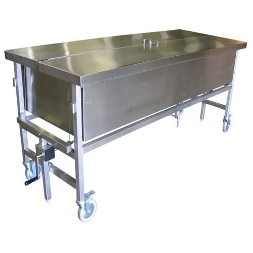 Mesa de trabajo - 401881 - SynDaver Labs - rectangular / con ruedas / de acero inoxidable