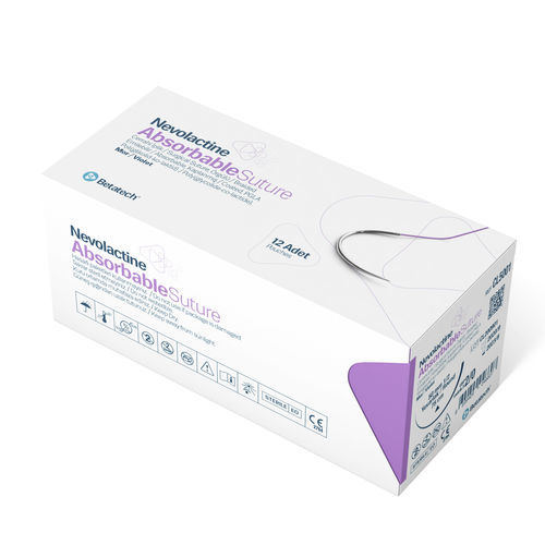 Hilo de sutura reabsorbible - NEVOLACTINE PGLA - Betatech Medical - cirugía general / cirugía ortopédica / cirugía oftálmica