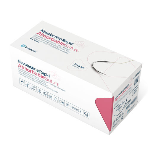 Hilo de sutura reabsorbible - NEVOLACTINE RAPID PGLA - Betatech Medical - cirugía oral / cirugía oftálmica / cirugía uroginecológica