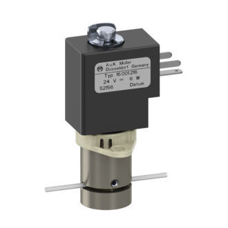 Válvula para el sector médico - 16.001.216 - A. u. K. Müller GmbH & Co. KG - con solenoides / de control directo / de acero inoxidable