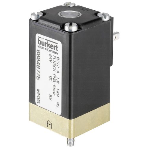 Válvula para el sector médico - 0212 - Bürkert GmbH & Co. KG Fluid Control Systems - de gas / con solenoides / de acero inoxidable
