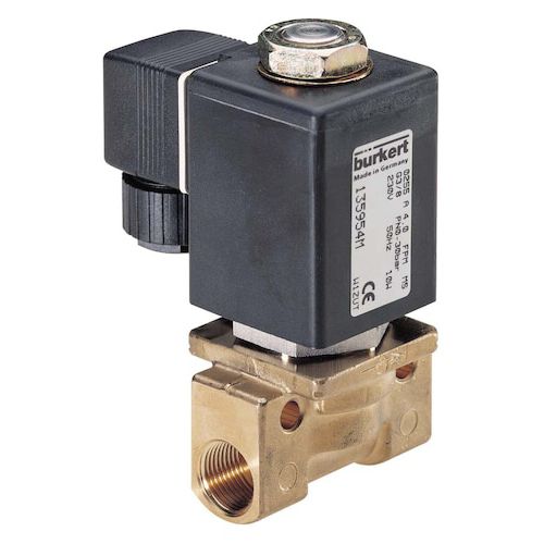 Válvula para el sector médico - 0255  - Bürkert GmbH & Co. KG Fluid Control Systems - con solenoides / de acero inoxidable / de latón
