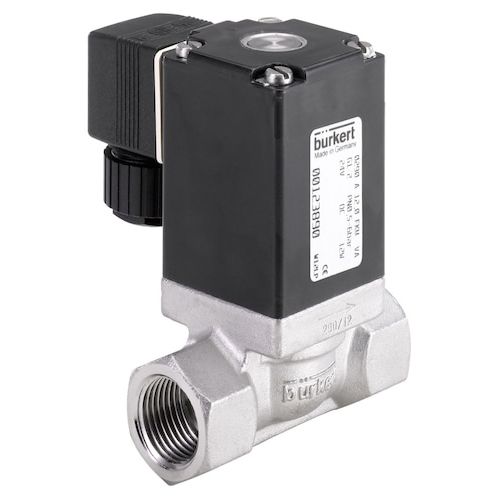 Válvula para el sector médico - 0290  - Bürkert GmbH & Co. KG Fluid Control Systems - con solenoides / de acero inoxidable
