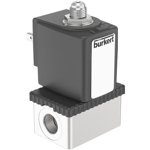 Válvula para el sector médico - 6014  - Bürkert GmbH & Co. KG Fluid Control Systems - con solenoides / manual / de acero inoxidable