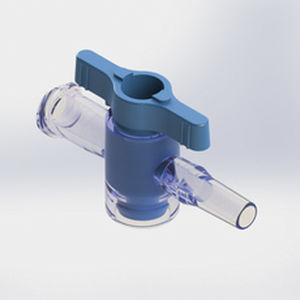 Conector para perfusión con grifo - 561023 - Elcam Medical Italy - recto / LUER®-lock