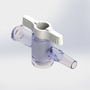 Conector para perfusión con grifo - 561011 - Elcam Medical Italy - recto / LUER®-lock