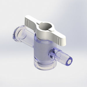 Conector para perfusión con grifo - 561013 - Elcam Medical Italy - recto / LUER®-lock