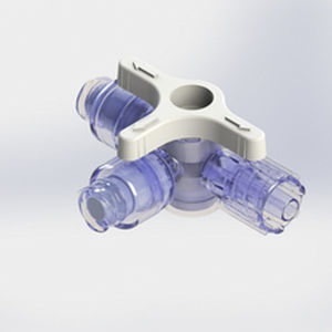 Conector para perfusión con grifo - 581844 - Elcam Medical Italy - en T / LUER®-lock