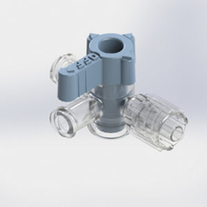 Conector para perfusión con grifo - 563378 - Elcam Medical Italy - en T / LUER®-lock