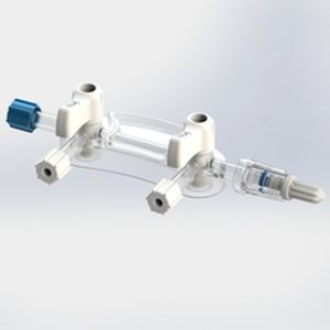 Plataforma de infusión de 3 vías - 427148 - Elcam Medical Italy - para cuidados intensivos