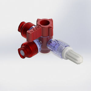 Conector para perfusión con grifo - 581952 - Elcam Medical Italy - en T / LUER®-lock