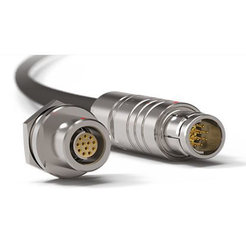 Conector para dispositivos médicos - Core series  - Fischer Connectors - de acero inoxidable / resistente al agua / circular