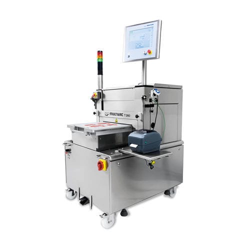 Operculadora automática - T 260 - MULTIVAC - para la industria farmacéutica / con ruedas