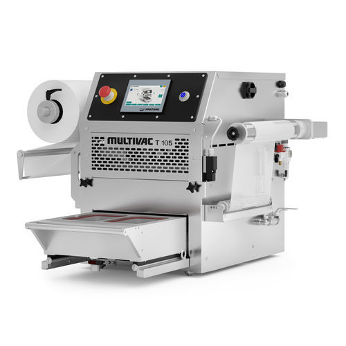 Operculadora semiautomática - T 105 - MULTIVAC - para la industria farmacéutica / compacta / de mesa