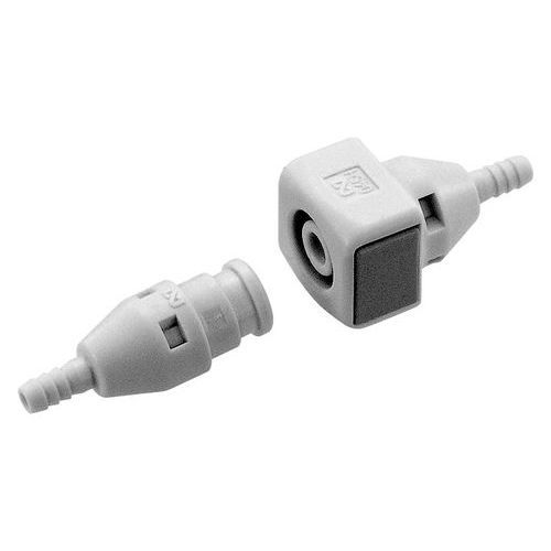 Conector para gases médicos - Cube Cupla - Nitto Kohki Europe GmbH - compacto / recto / de plástico