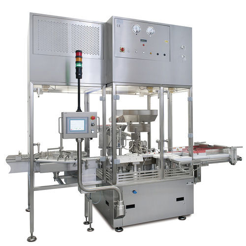 Máquina de cierre para la industria farmacéutica - VVM - OPTIMA - compacta / de frascos / para jeringuilla
