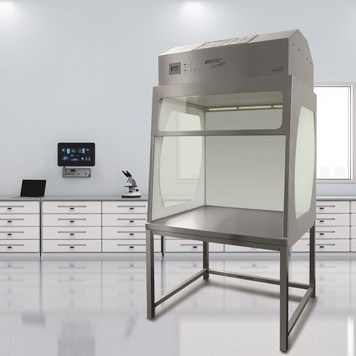 Estación de trabajo para sala blanca - CleanBoy® Plus - Spetec - de pie / con filtro HEPA / de flujo laminar