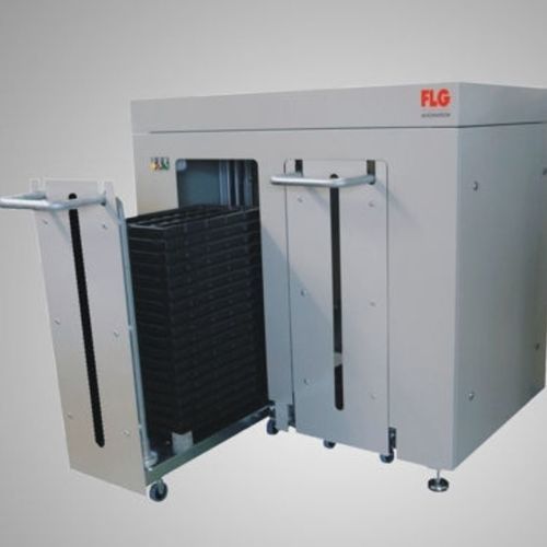 Paletizador de manipulación - VARIO Line - FLG Automation AG - automático / de barquillas / para la industria farmacéutica