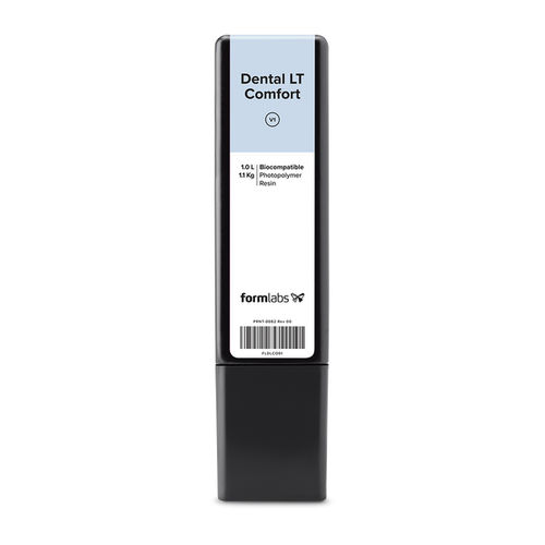 Material dental de resina - LT Comfort - Formlabs - para férulas terapéuticas / para impresión en 3D / transparente