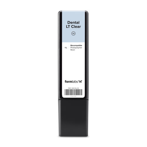 Material dental de resina - LT Clear V2  - Formlabs - para férulas terapéuticas / para impresión en 3D / biocompatible
