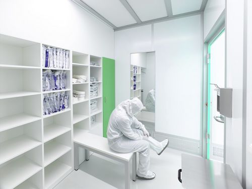 Sala blanca para laboratorio farmacéutico - CleanSteriCell® F11 - SCHILLING ENGINEERING - modular / integrado / de acero inoxidable