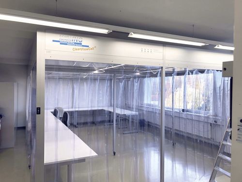 Sala blanca para el sector médico - CleanFlowCell® F15 - SCHILLING ENGINEERING - modular / integrado / de paredes suaves