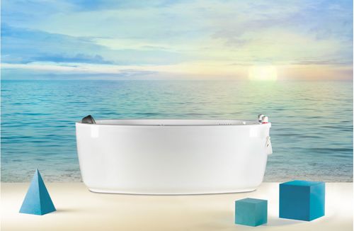 Bañera de hidromasaje con lámparas de cromoterapia - MOOR series - Stas Doyer