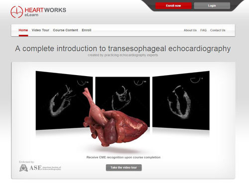 Software de formación - Inventive Medical Limited - para ecocardiografía / procesos basados en la web