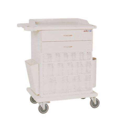 Carro de emergencia - STM-7048 - SANTEMOL Group Medikal - de medicamentos / para transporte / de dispensación de medicamentos