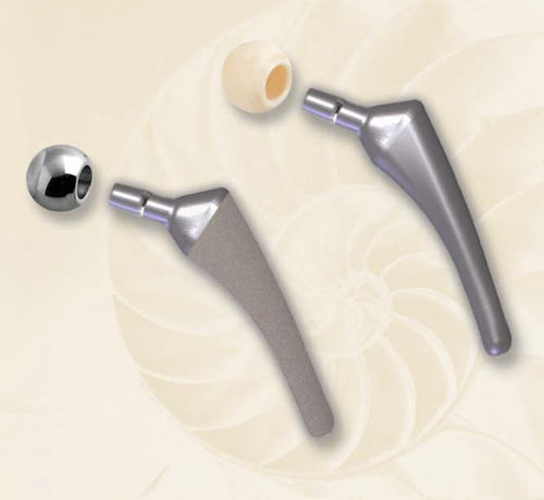 Vástago femoral cementado o no cementado - SKM - Biotech Medical - derecho / izquierdo