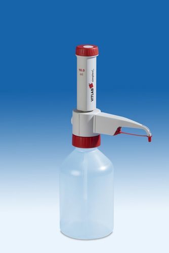 Dispensador sobre frasco de laboratorio - simplex² fix - Vitlab - multiusos / de volumen fijo