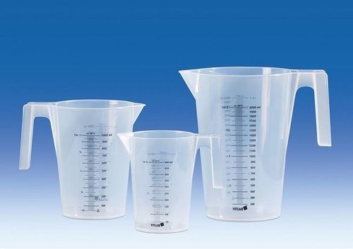 Vaso de precipitados de polipropileno - 480941 - Vitlab - graduado / con asa / apilable